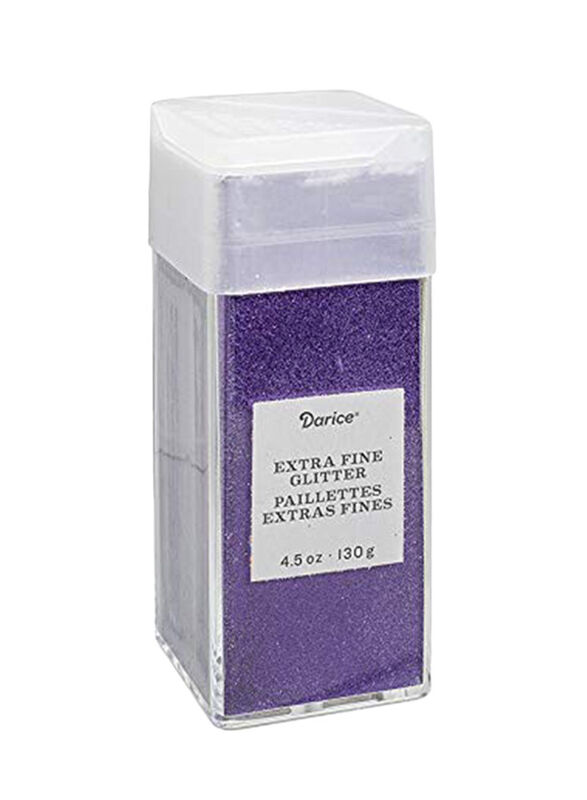 Darice Extra Fine Decorative Glitter, 130gm, Violet