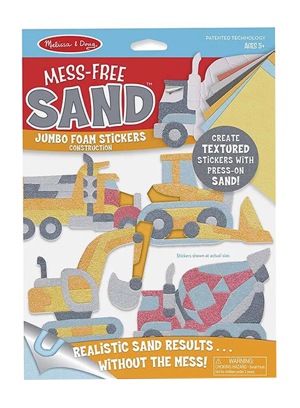 Melissa & Doug Sand Jumbo Foam Sticker Set, Ages 5+