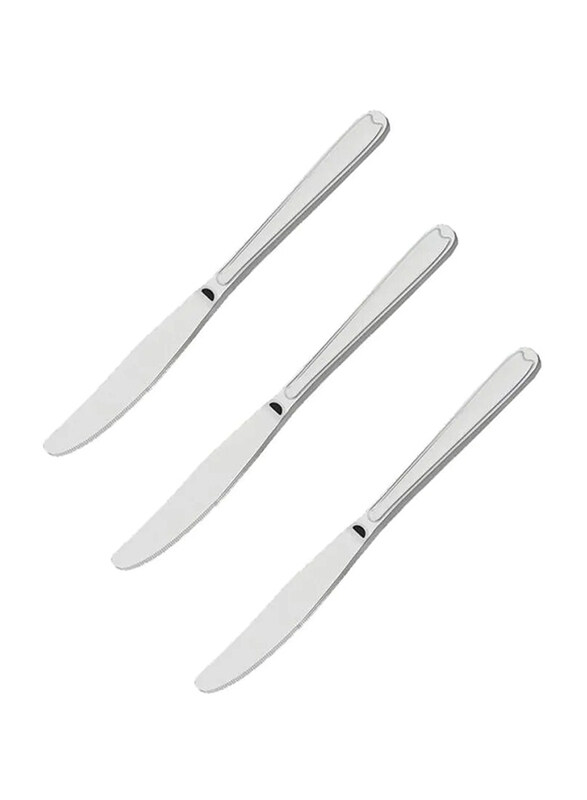 

Tramontina 3-Piece Dessert Knives Set, Silver