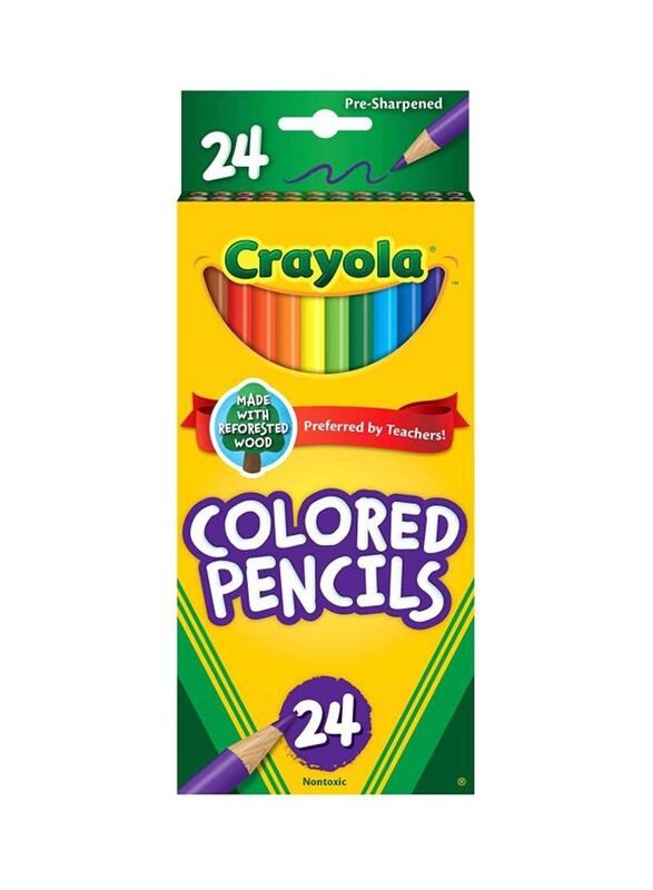 Crayola 24-Piece Coloured Pencil, Multicolour