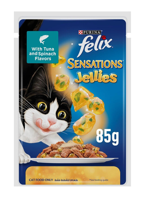 

Purina Felix Sensations Jellies with Chicken & Spinach Cats Wet Food, 85g