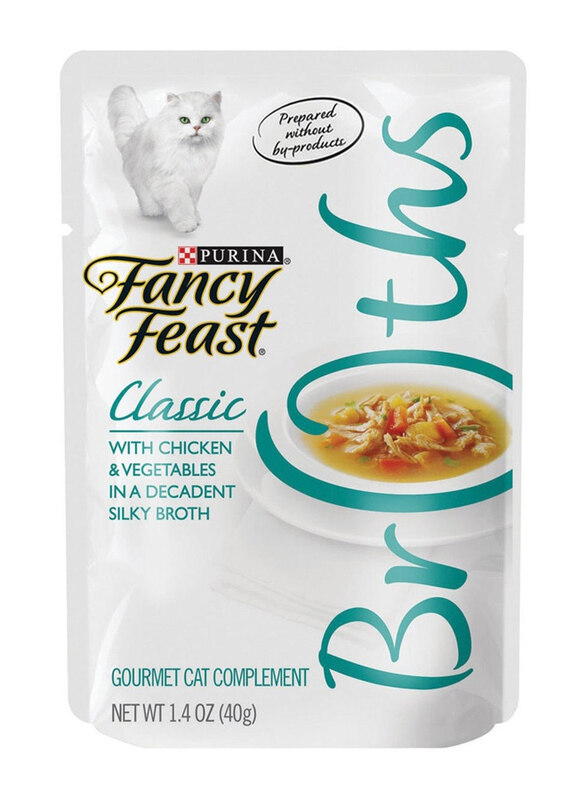 

Purina Fancy Feast Classic Broths Chicken & Vegetable Cats Wet Food, 40g