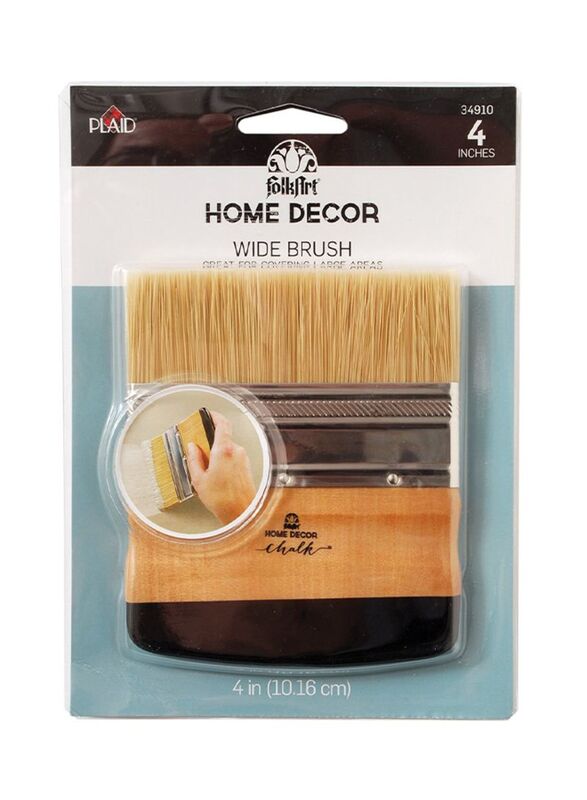Plaid Home Decor Chalk Wide Brush, Brown