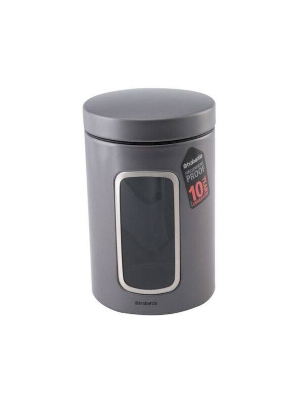 

Brabantia Canister Storage, 14 Liter, 2100832403529, Grey/Clear