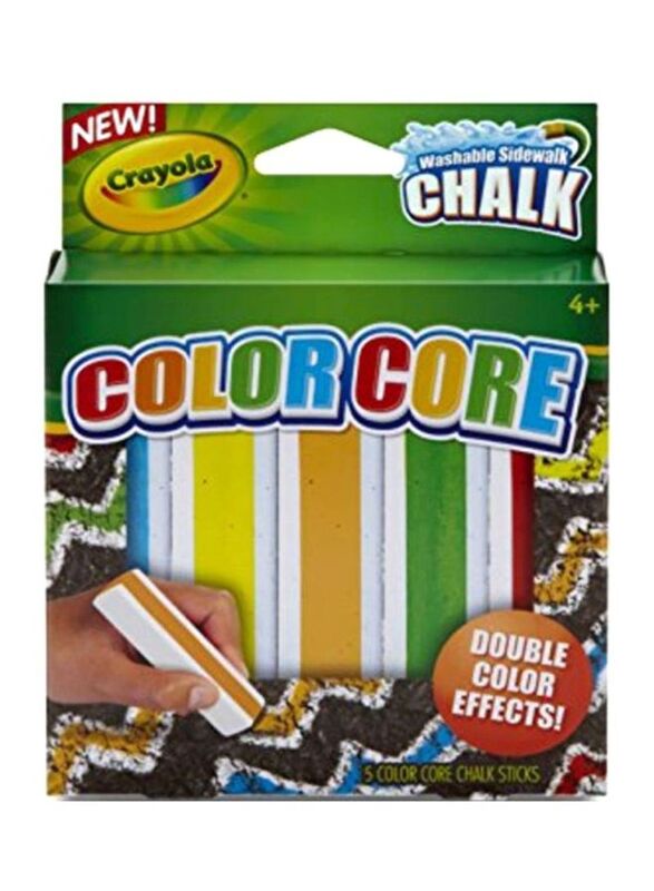Crayola Special Effect Sidewalk Chalk, Yellow/Brown/Green