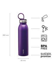Aladdin 550ml Chilled Thermavac Stainless Steel Water Bottle, Purple