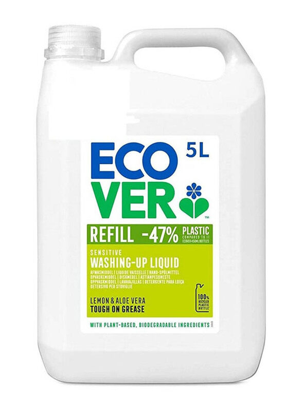 

Ecover Washing-Up Liquid Refill with Lemon & Aloe Vera, 5 Litres