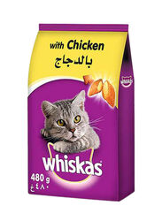 Whiskas Chicken Adult Cat Dry Food, 480g
