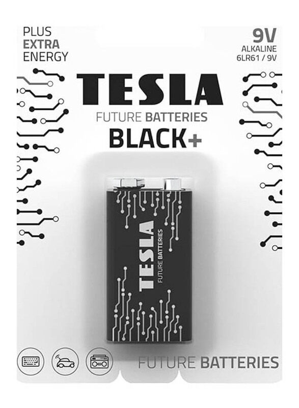 

Tesla 9V Maximum Power Alkaline Batteries, 1 Piece, Black