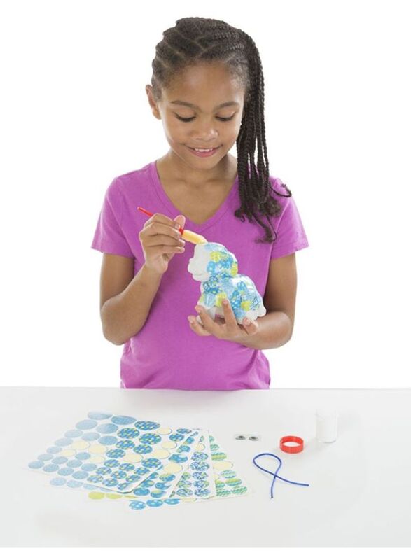 Melissa & Doug Decoupage Made Easy Puppy Craft Set, Blue/Green