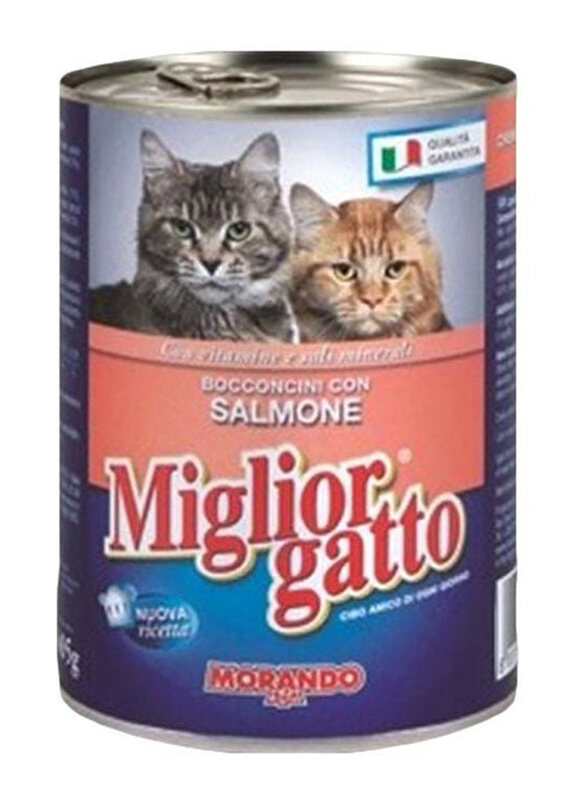 

Miglior Gatto Can Wet Cat Food with Salmon Chunks, 405g