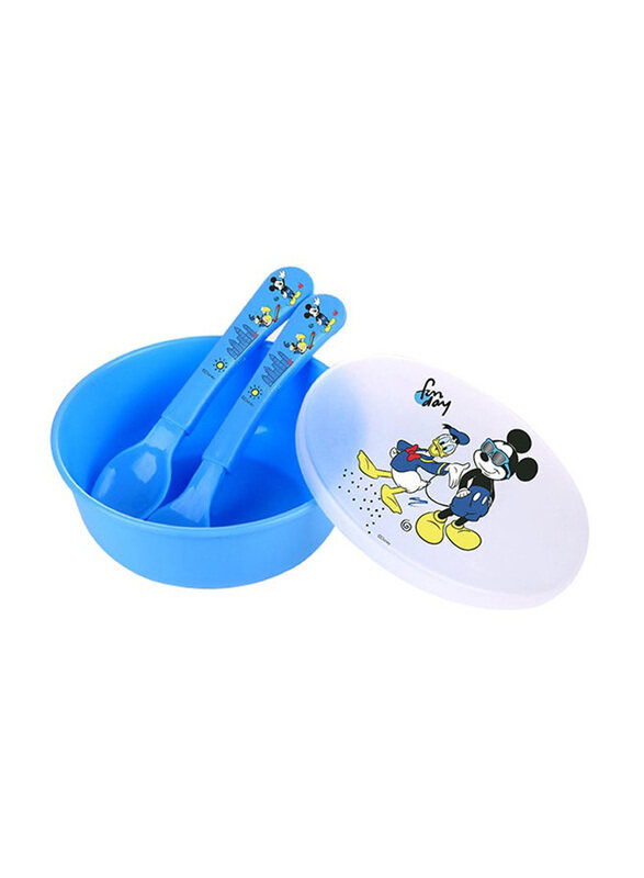 

Disney Mickey Mouse Feeding Set, 3 Pieces, Blue