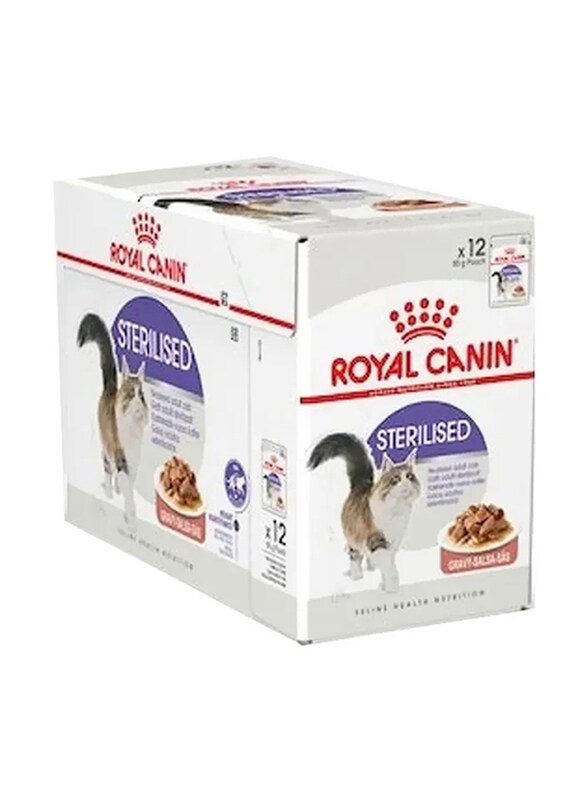 

Royal Canin Sterilised Cat Wet Food, 12 Pouches x 85 grams