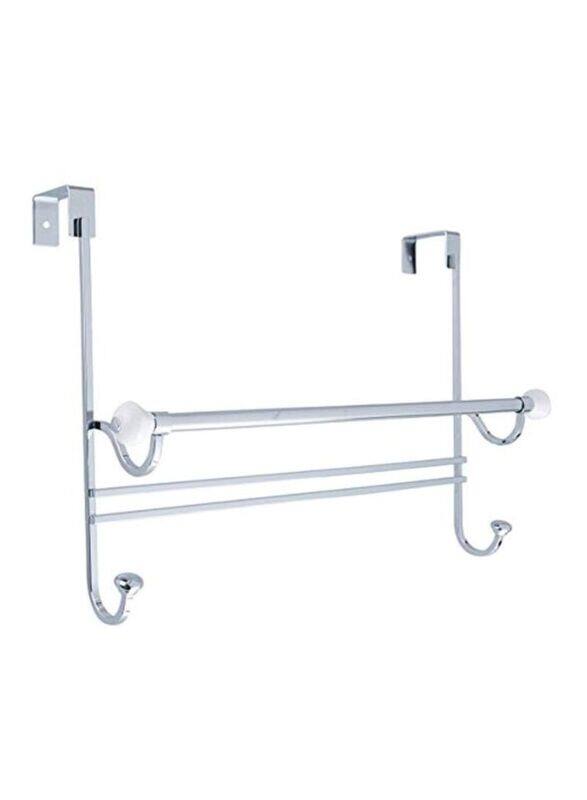 

Interdesign York Over Shaped Towel Rack, Silver