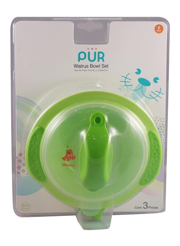 

Pur Walrus Mealtime Set, 6 Month +, Green