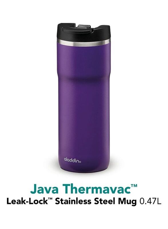 Aladdin 470ml Java Thermavac Leak-Lock Mug, Purple