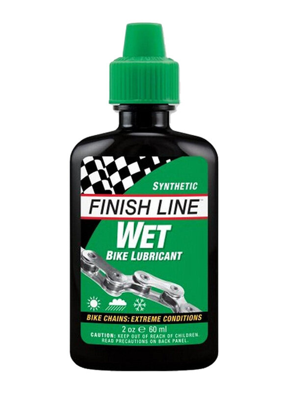 

Finish Line 2oz Wet Bike Chain Lubricant, Green/Black