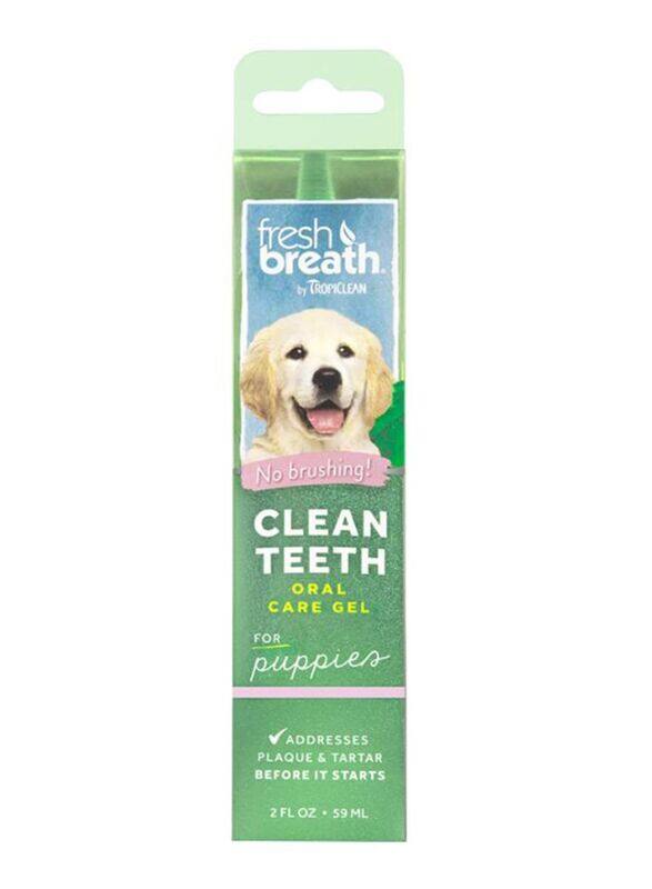 TropiClean Clean Teeth Oral Care Gel, 59ml, Clear