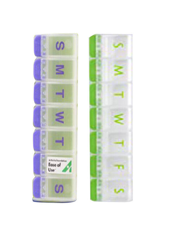 Ezy Dose Push Button Weekly Pill Planner Assorted