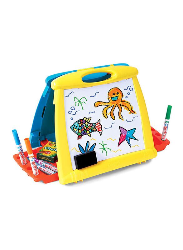 Crayola Art to Go Portable Dual Side Waterdoodle Table Easel, Multicolour