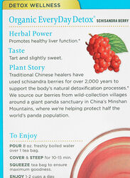 Traditional Medicinals Organic Schisandra Berry Everyday Detox Tea, 16 Tea Bags x 24g