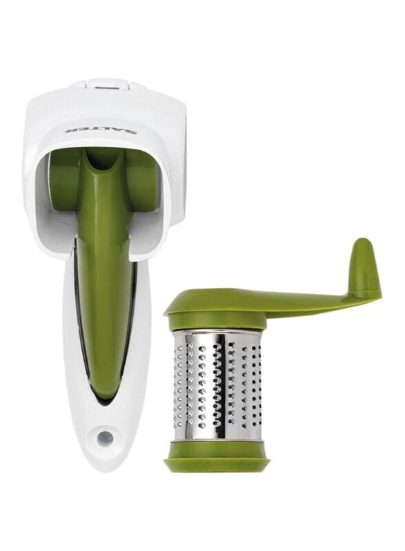 Salter 14cm Rotary Cheese Grater, Green/White/Silver