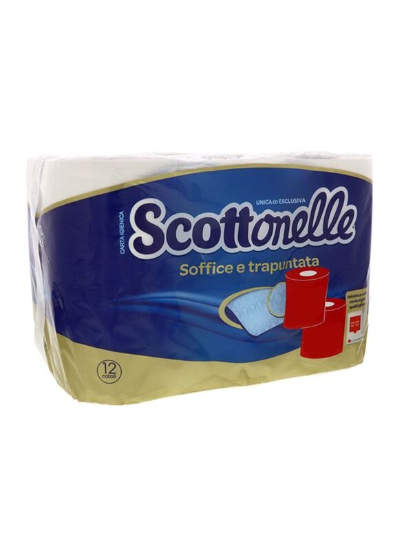 Scottonelle Toilet Tissue Roll, 12 Pieces, White