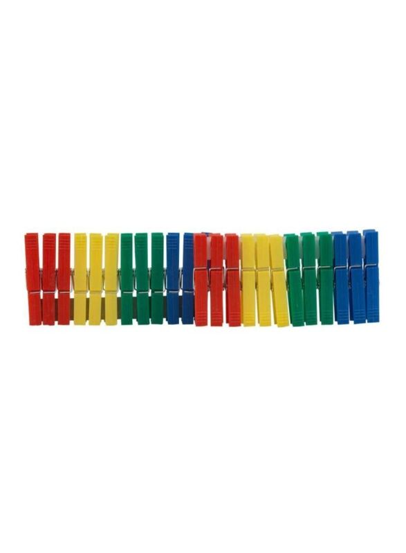 Honey Can Do Plastic Clothespins, 1 x 0.4 x 3inch, 24 Piece, Multicolour