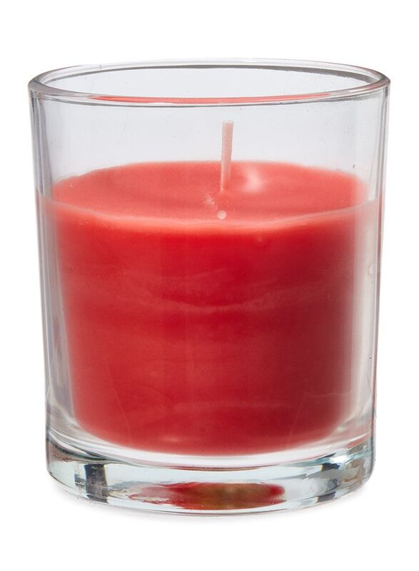 Samar Scented Candle Jar, Red
