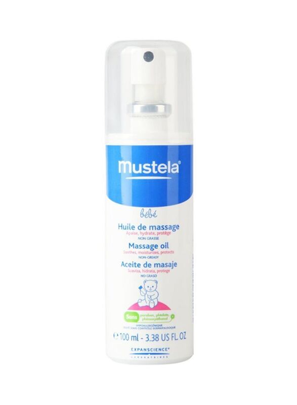 Mustela Moisturizing Massage Oil, 100 ml