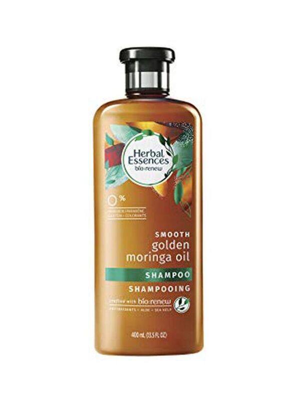 

Herbal Essences Biorenew Golden Moringa Oil Smooth Shampoo, Clear, 400ml