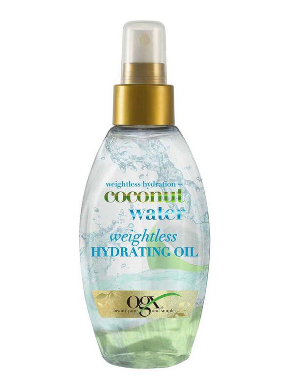 OGX Weightless Hydration Coconut Water Hydrating Hair Oil for All Hair Types, 118ml