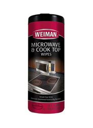 Weiman Microwave and Cook Top Wipes, 7 x 8 inch, 30 Pieces, White