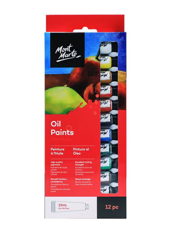 

Mont Marte 12-Piece Oil Paint Set, Multicolour