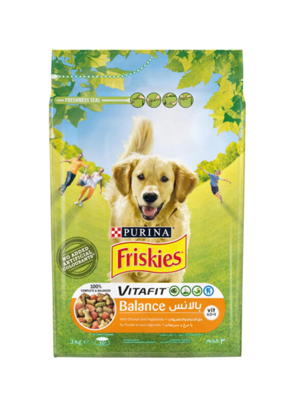 Purina Friskies Balance Food with Chicken and Vegetables for Dogs, 3 Kg
