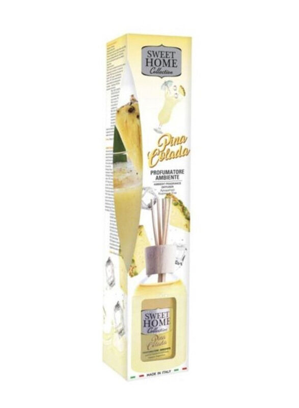 

Sweet Home Pina Colada Ambient Fragrance Reed Diffuser, 100ml, Yellow