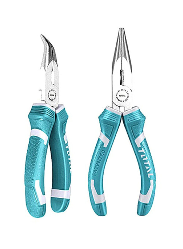 

Total 6inch Bent Nose Plier, THT-1466P, Blue