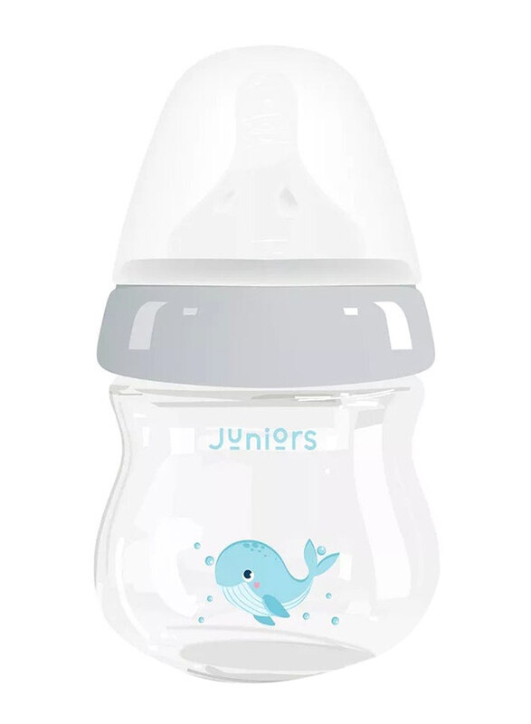 

Juniors Anti-Colic Just Like Nature Feeding Bottle, 90ml, Grey