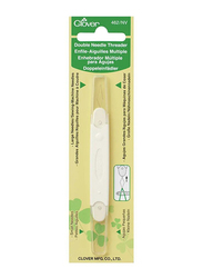 Clover Double Needle Threader, 150g, White