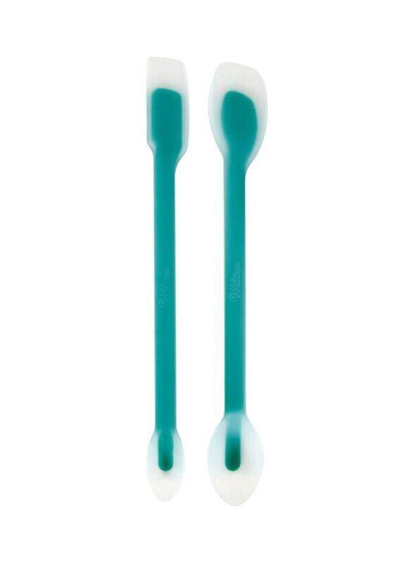 

Wilton 2-Piece Measure & Scrape Spatula Set, Teal