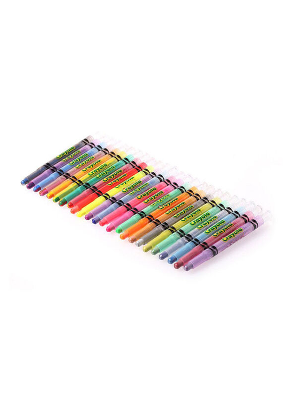 Crayola Twistable Crayon Set, 24-Pieces, Multicolour