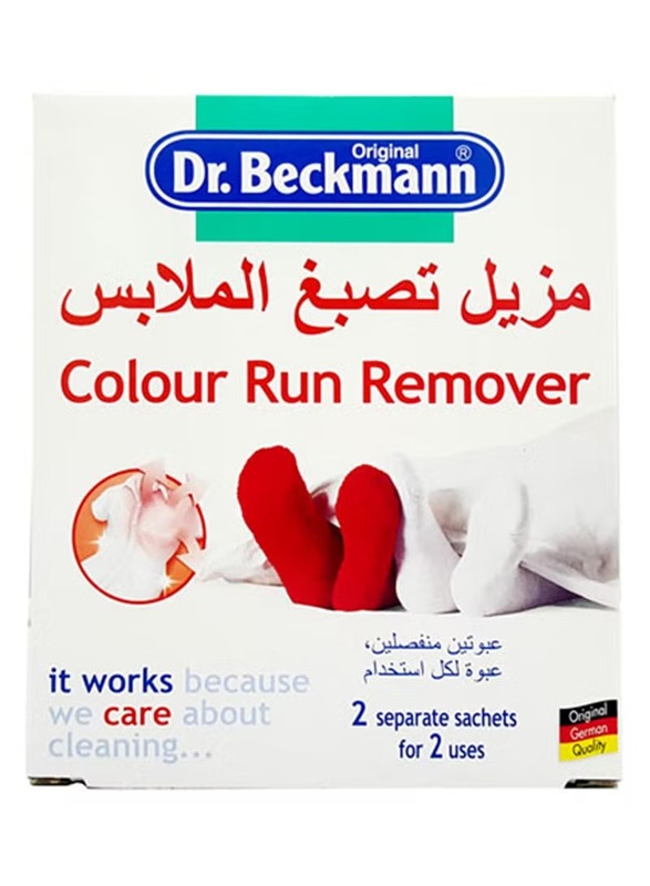 Dr. Beckmann Colour Run Remover, 2 Sachets x 75ml