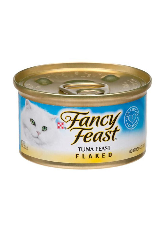 

Purina Fancy Feast Flaked Tuna Gourmet Cats Wet Food, 85g