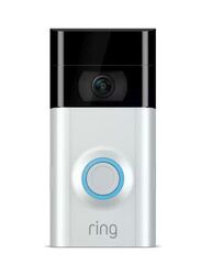 Ring Video Doorbell, Black/White