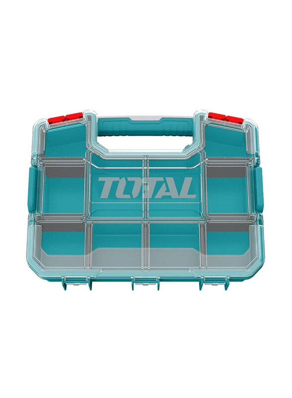 

Total Plastic Organizer, TPBX-1151, Blue/Clear