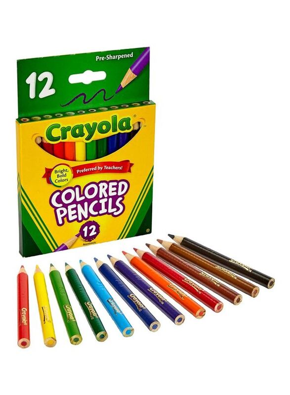 Crayola 12-Piece Colour Pencil, Multicolour