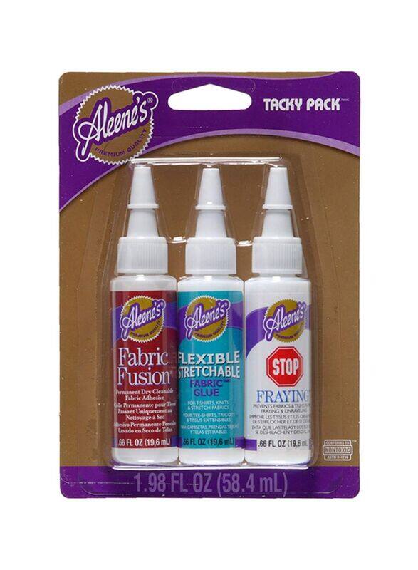 Aleene's Fabric Tacky Glue, 3 piece