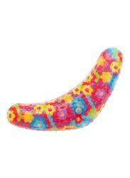 Les Filous Floral Dart Dog Toy, Pink/Purple/Blue