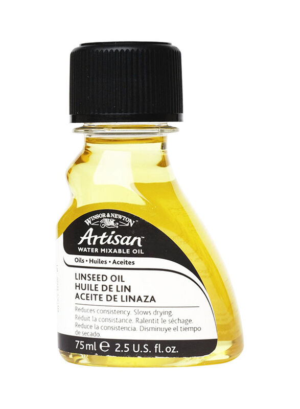Winsor & Newton Artisan Water Mixable Linseed Oil, 75ml, Yellow