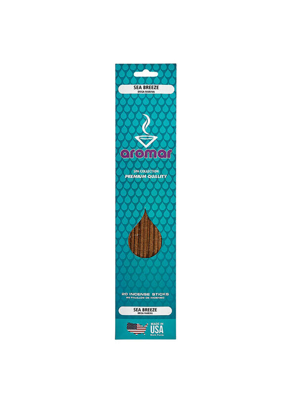 

Aromar Sea Breeze Incense Stick, Brown, 20 Piece